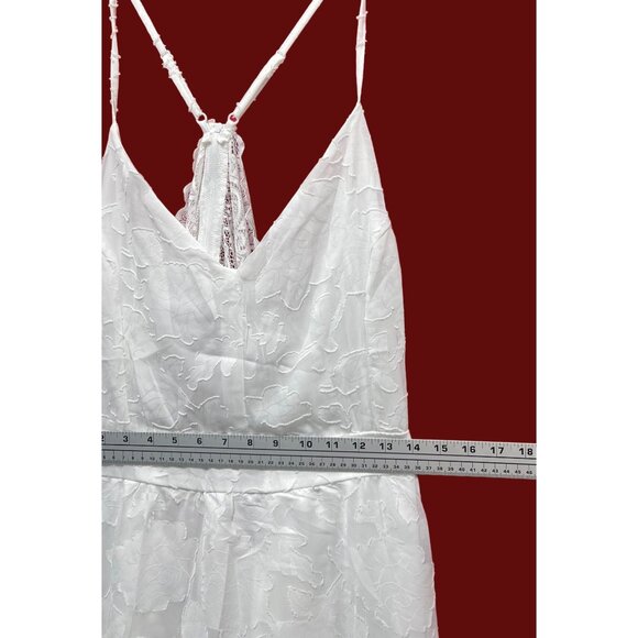 Rue 21 - Women's Summer Sleeveless High Low Hem Ruffle Floral Dress - White - 3X - Picture 4 of 16